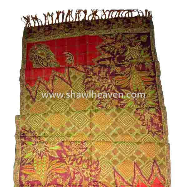 Traditional indian boiled wool shawl
